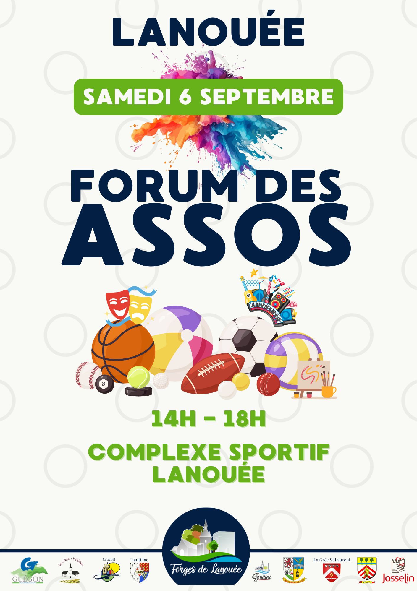 Affiche Forum des Associations 2025 Forges de Lanouée