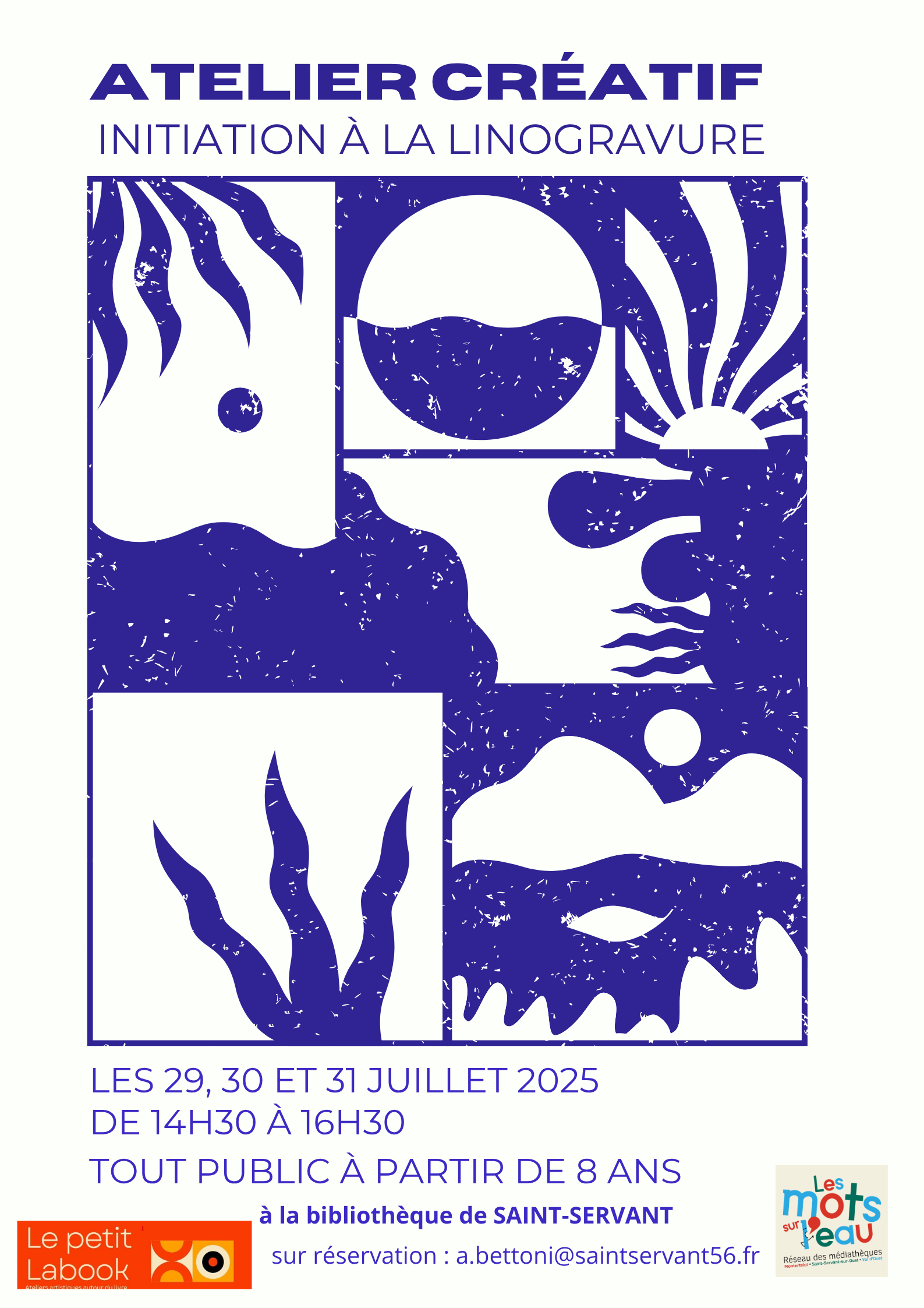 Affiche mini stage Linogravure